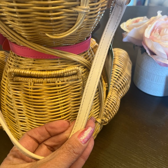 Kate Spade Rambling Roses Wicker Monkey - Picture 7 of 9